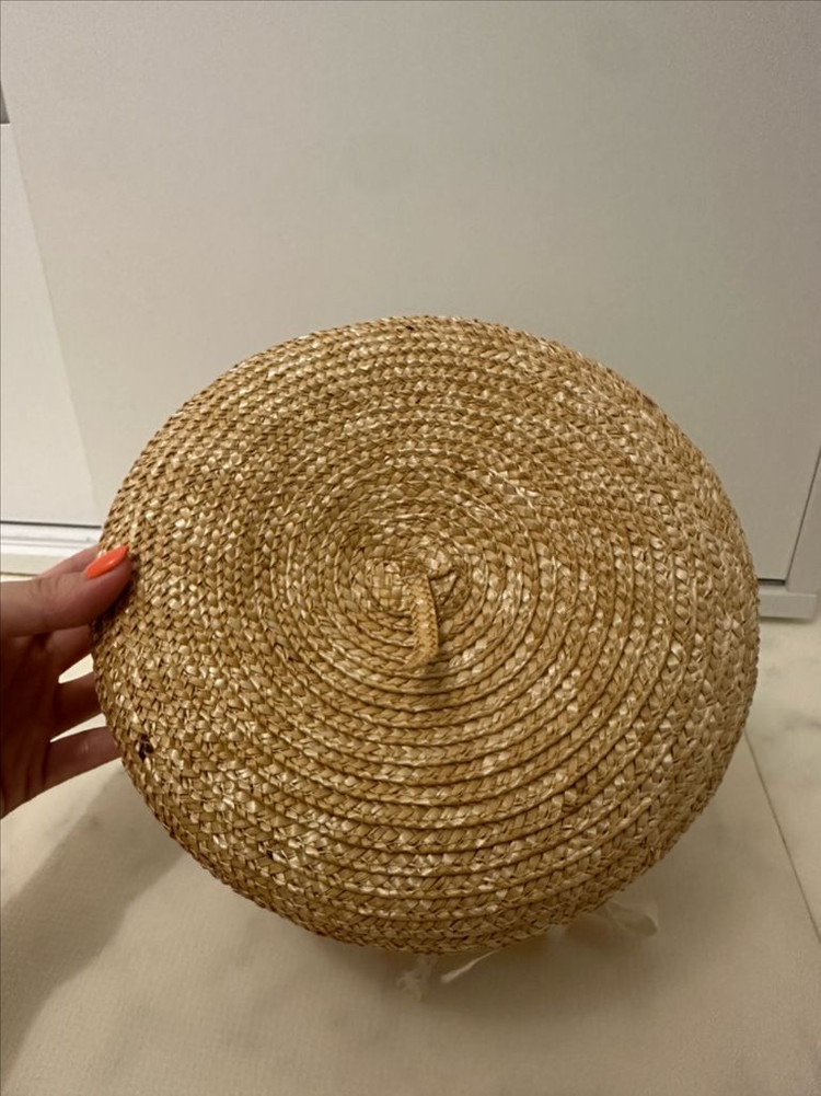 밀짚 꼭지모자--1