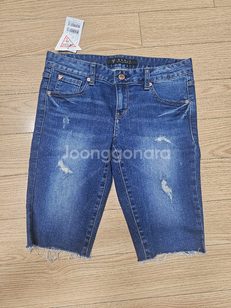 GUESS 여성 데님 반바지--0