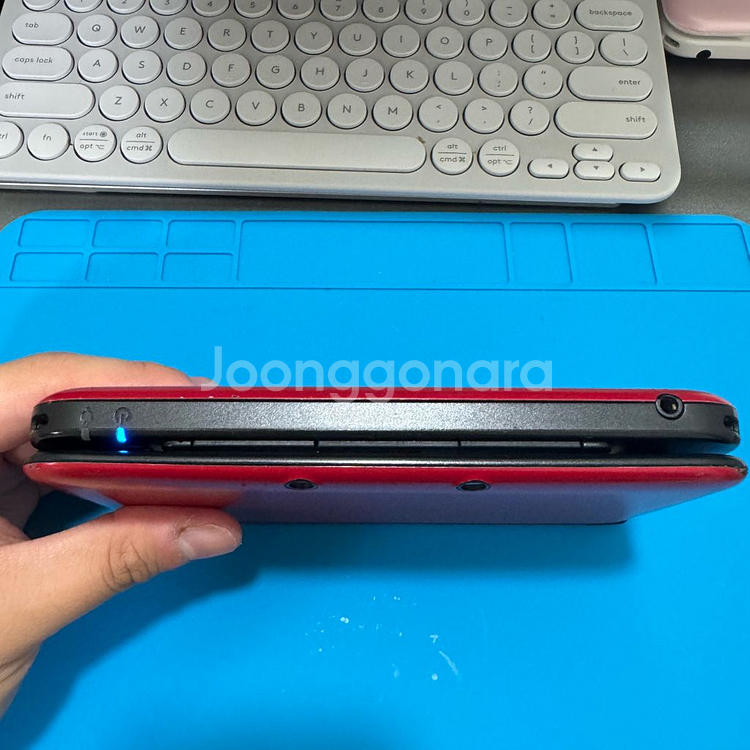 닌텐도 3ds xl 레드 포켓몬뱅크, 포켓무버 포함--4