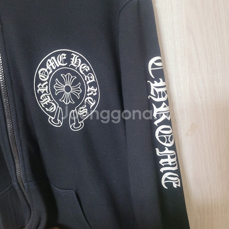 크롬하츠 레터링 후드집업--1