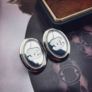 Chanel 여성용 업사이클링 빈티지 펜던트 피어싱