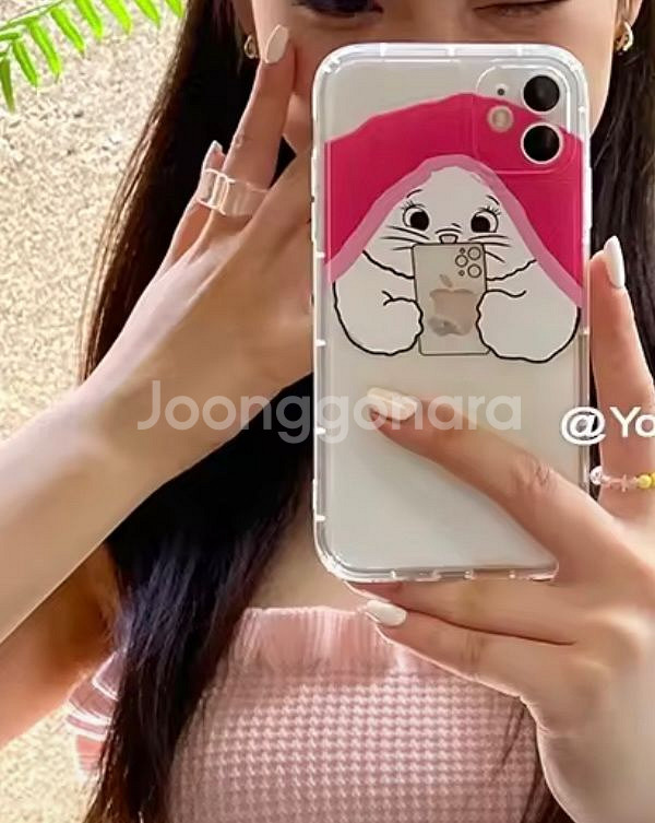 아이폰14 고양이 젤리 케이스--1