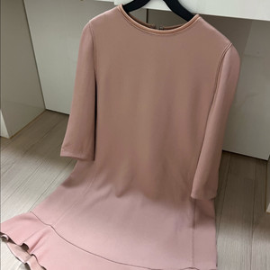 한섬 마인 MINE 프릴 원피스 단아 하객룩 정장