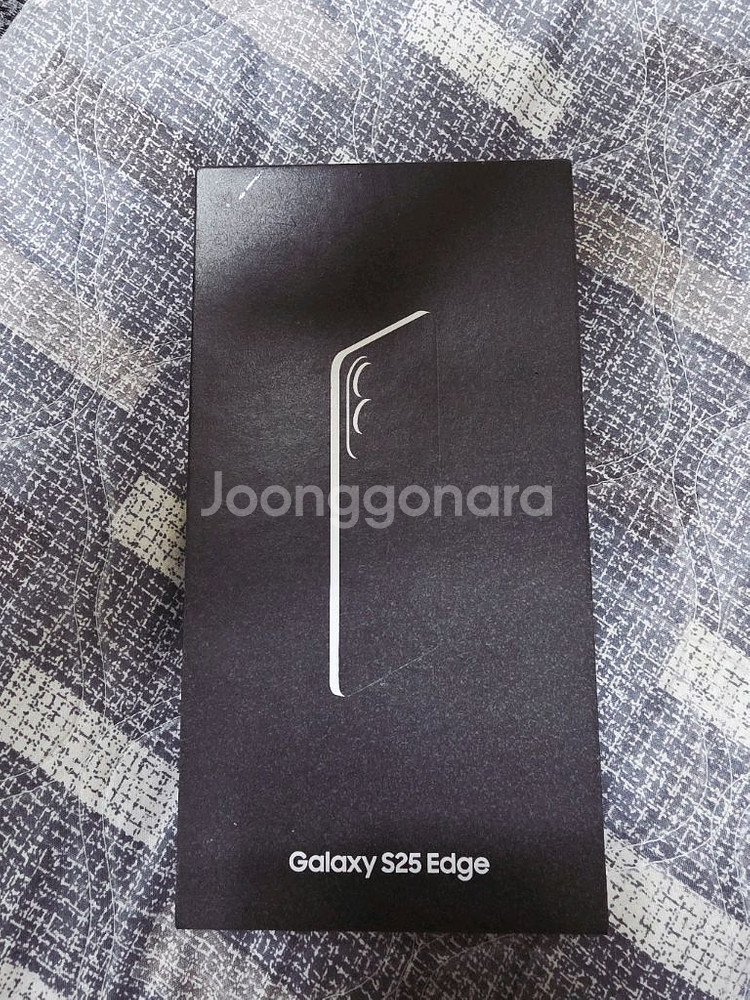 갤럭시S25엣지 512GB 블랙 자급제 팝니다-풀박스--0