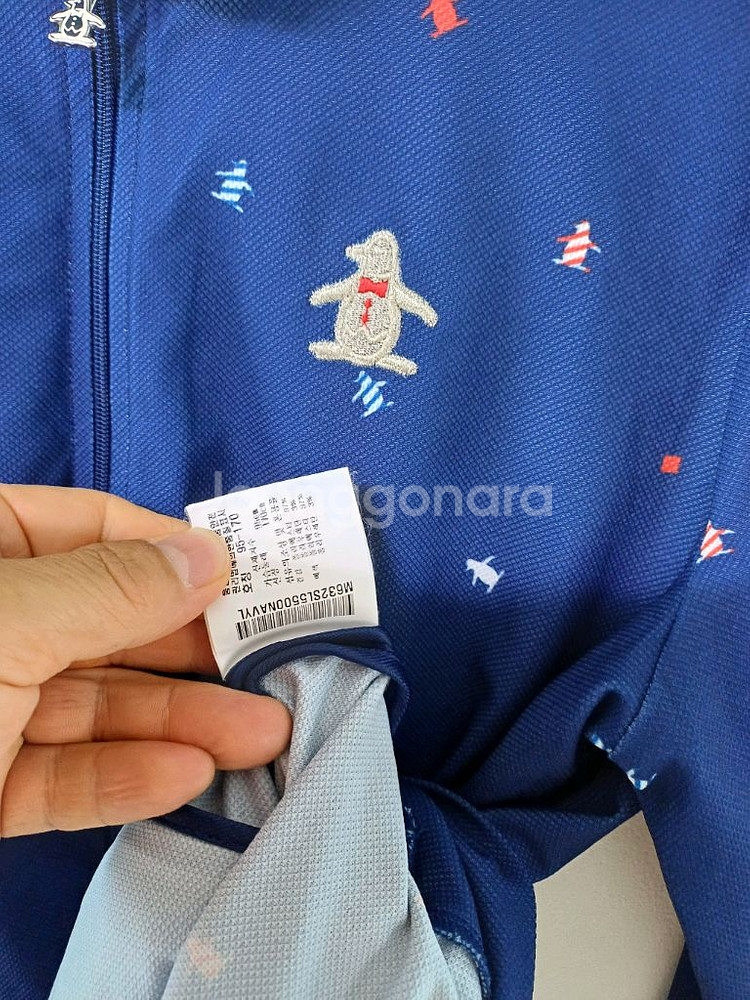 여성 먼싱웨어 골프 멀티로고 집업(새상품급.스판95)--2