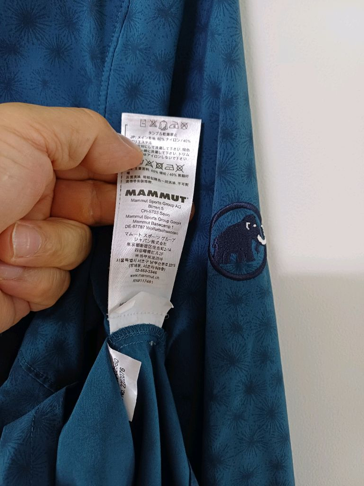 여성 마무트 등산셔츠 (새상품급.스판90) 이미지