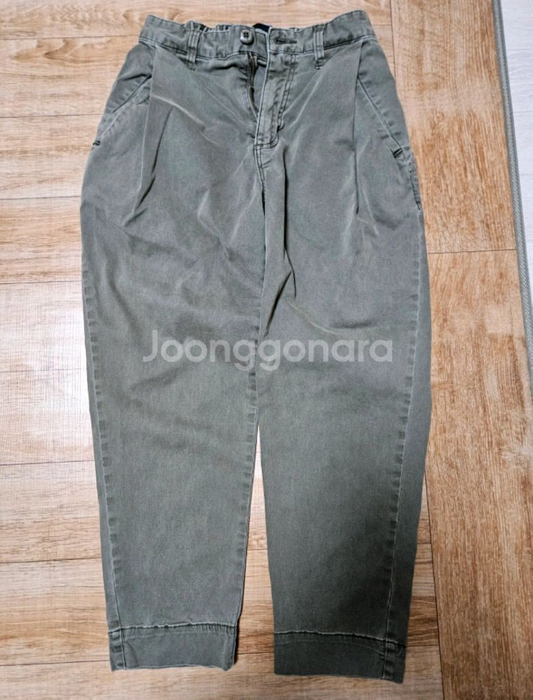원턱 세미와이드 9부팬츠--0