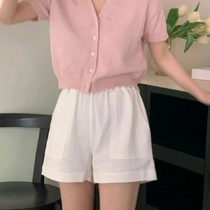 모도마켓 핑크코튼가디건, 르플레인 리본빛 온드민