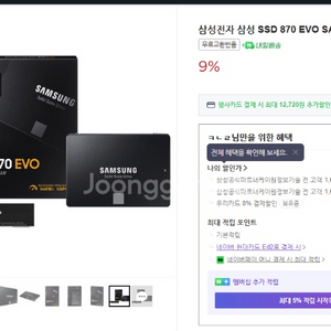 삼성전자 SSD 870 EVO SATA 1TB 미개봉
