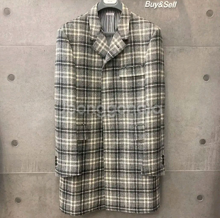 톰브라운 체크 코트--0