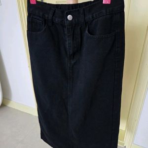 블랙 데님 롱 스커트 올해구입 몇번입음 옷정리해요~