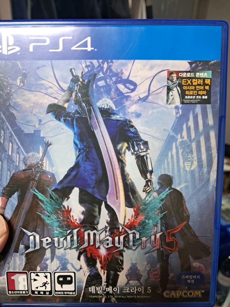 ps4 데빌 메이 크라이5 한글코드X