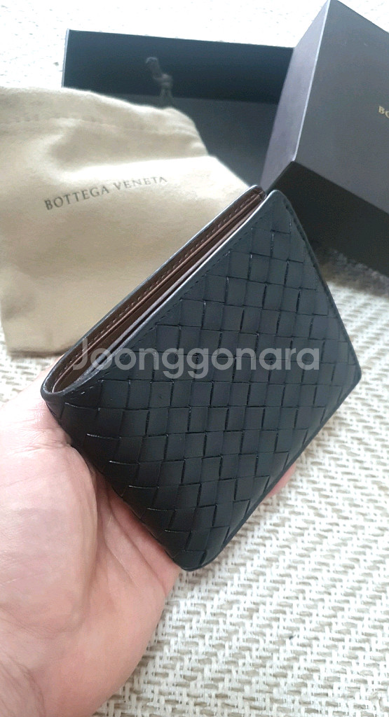 보테가베네타 정품 투톤 반지갑 판매해요--0