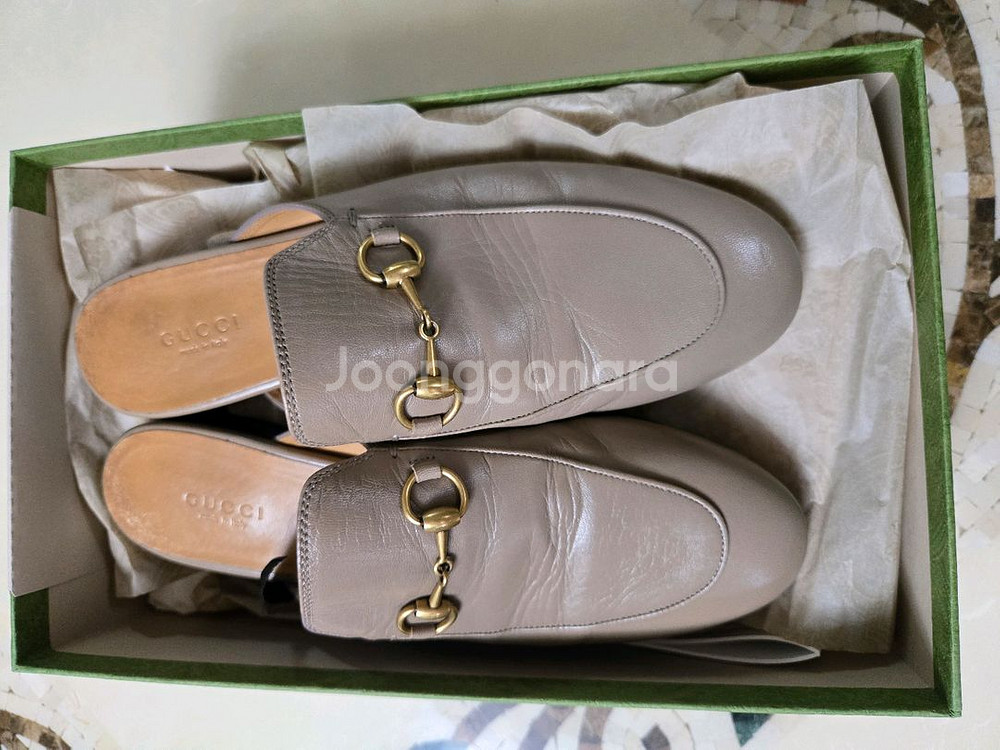 GUCCI 구찌 프린스타운 뮬(37.5)245mm--2