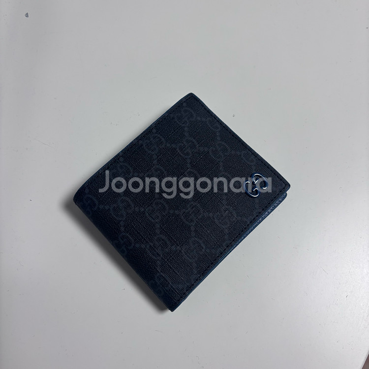 구찌 블루라이닝 GG 바이폴드 지갑--0