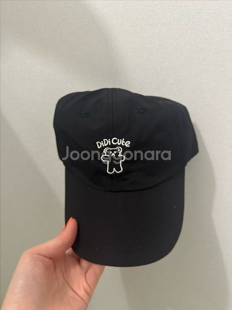 블랙 곰돌이 볼캡--0