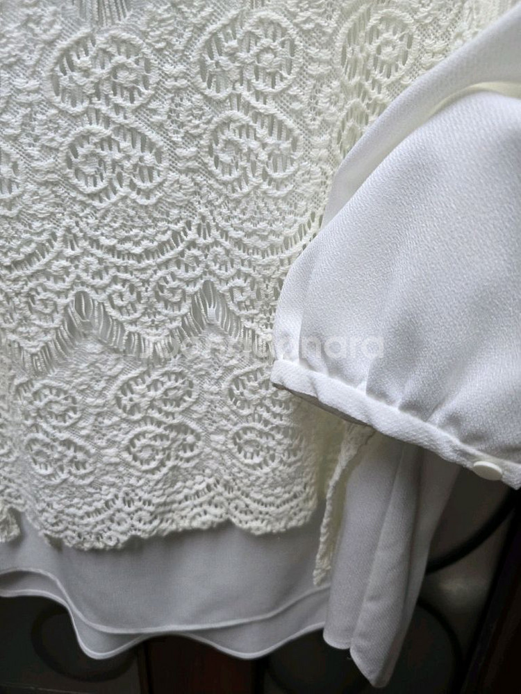 THE TILBURY 레이스 칠부 블라우스55--2