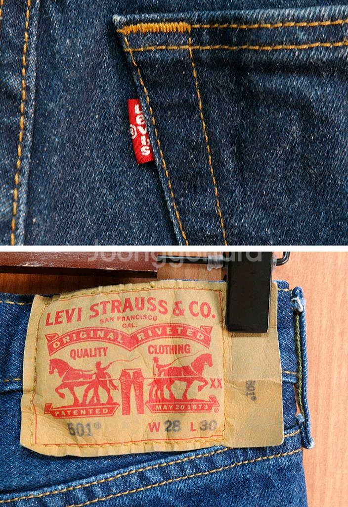 이집트산 LEVIS 리바이스 501 데님 28--5