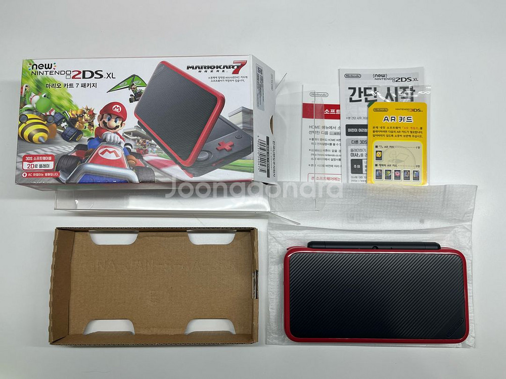 뉴 닌텐도 2ds xl 마리오카트 패키지 S급 튀동숲--1