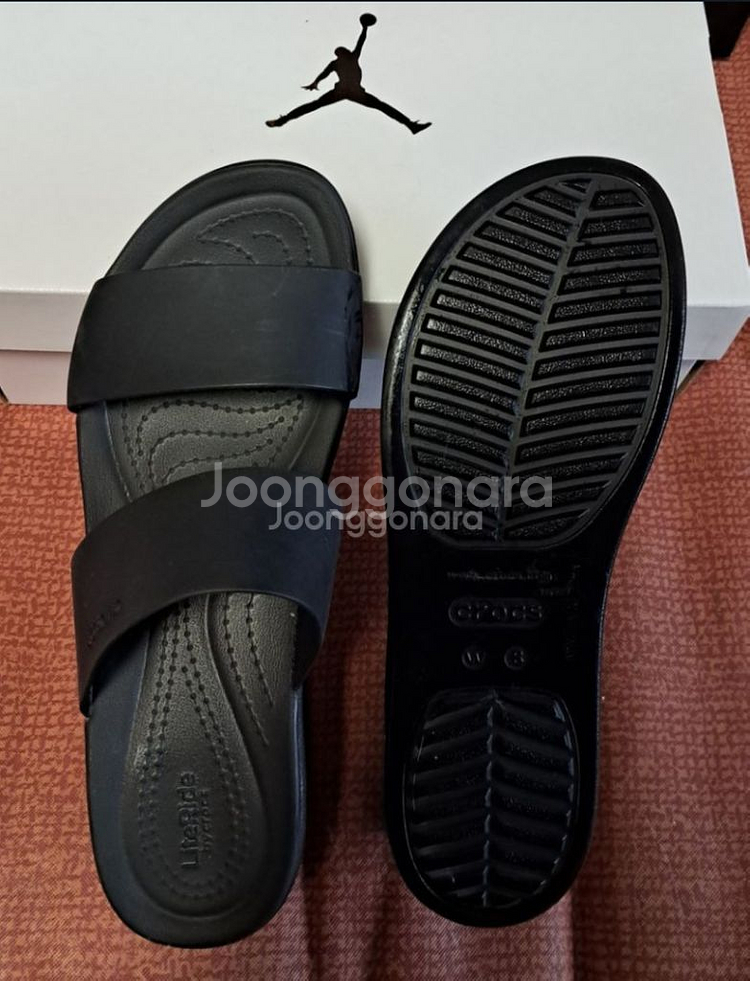 크록스정품.250굽높은 크록스W8샌들슬리퍼--7