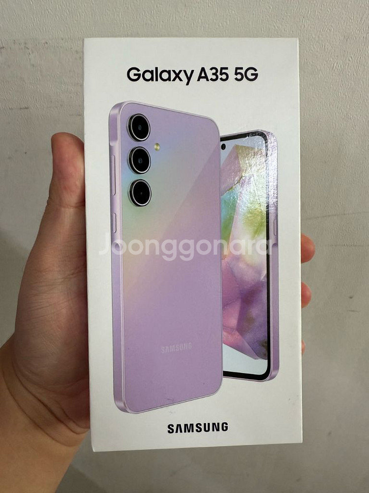 갤럭시A35라일락 미개봉팝니다!10,36,173--0
