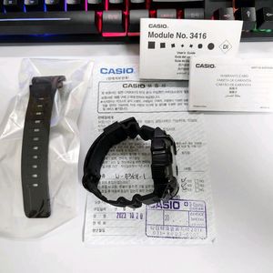 카시오 W-735H-1 군대 시계 (진동 알람 기능)