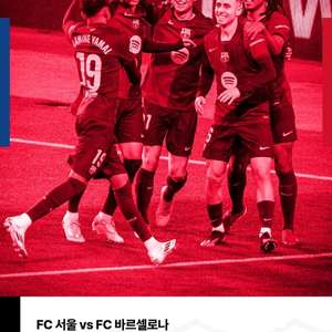 FC서울 vs 바르셀로나 내한 경기 티켓 2매