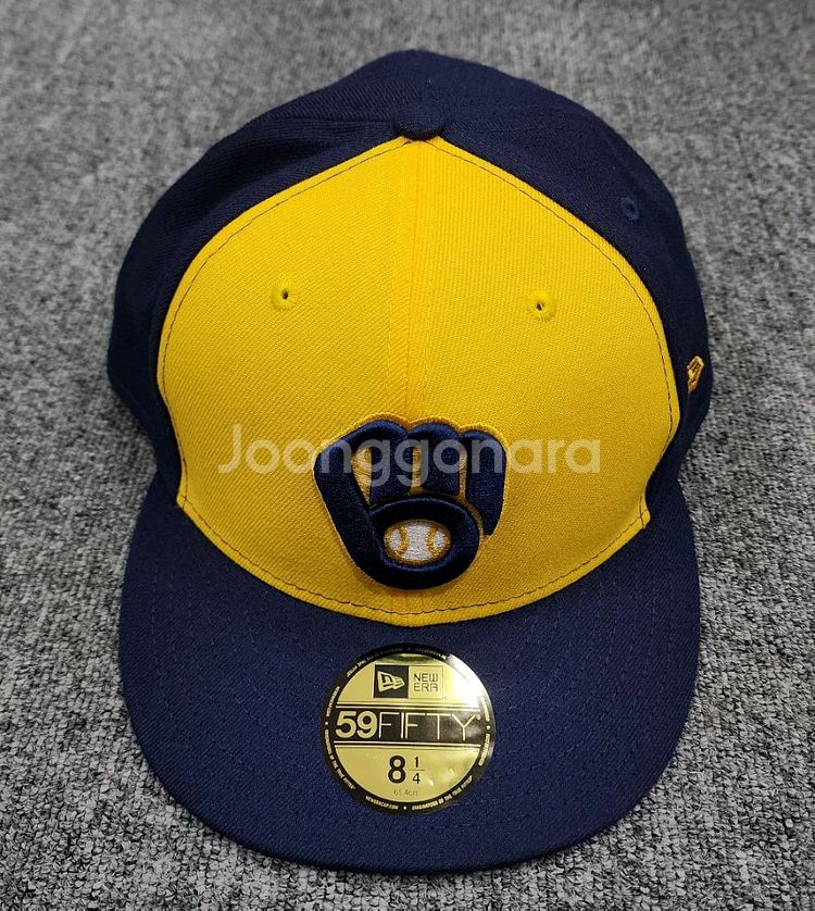 뉴에라 어센틱 밀워키 브루어스 59FIFTY 8 1/4--1