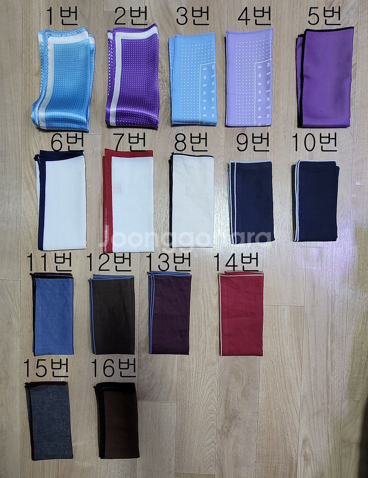 총 16개 [새상품] 행커치프, 포켓치프, 포켓스퀘어--0