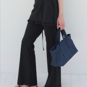 포에토 SILLING PANTS SKIRT SET 블랙