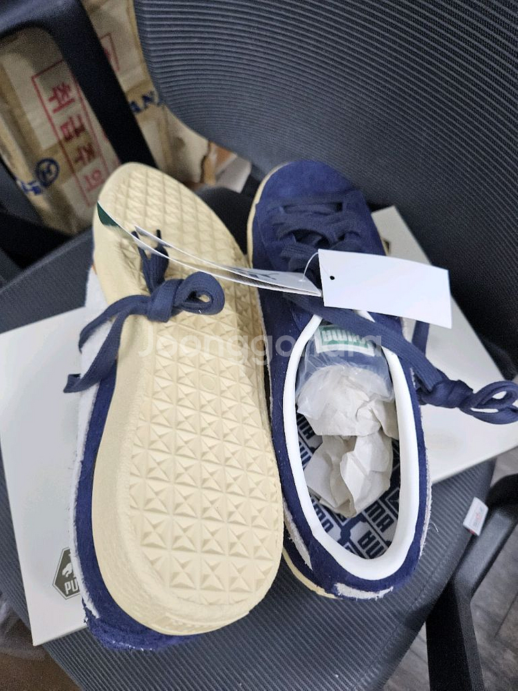 푸마 스웨이드 빈티지 네버원 네이비 280--2
