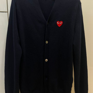 24fw 꼼데가르송 네이비 가디건 xl (새상품급)