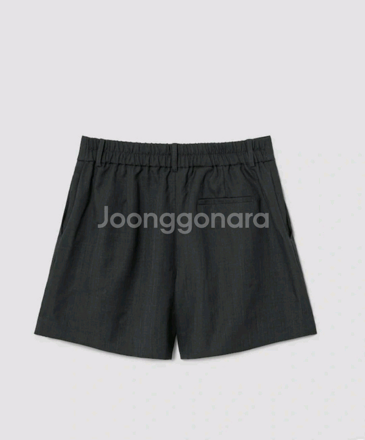 에잇세컨즈 폴리 뒷밴딩 반바지 애쉬 76(XL)--3