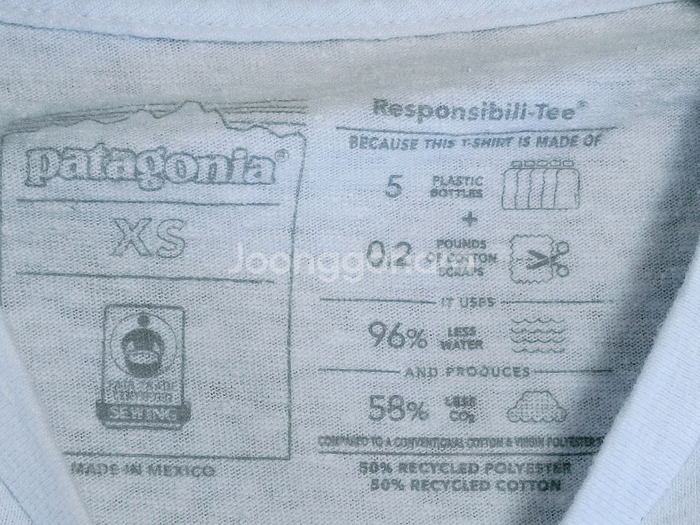 patagonia 파타고니아 여성 면폴리혼용 반팔라운드--3