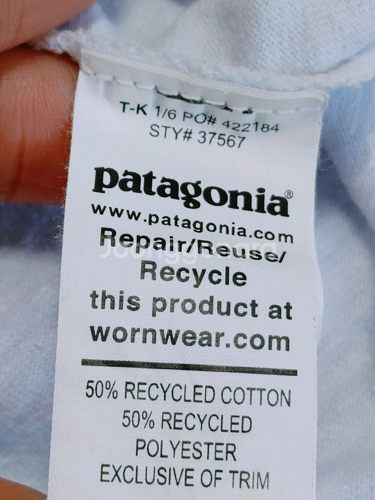 patagonia 파타고니아 여성 면폴리혼용 반팔라운드--5