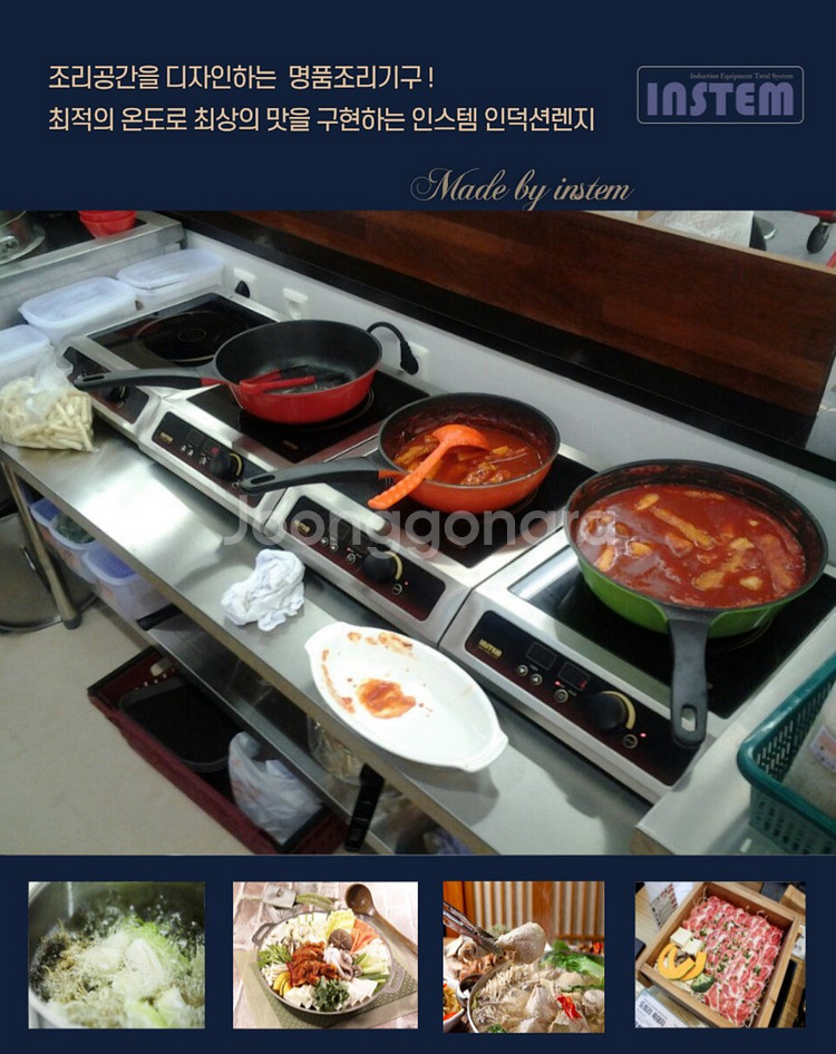 [인스템] 1구 고사양 인덕션 프리스탠딩 이동형 업소--1