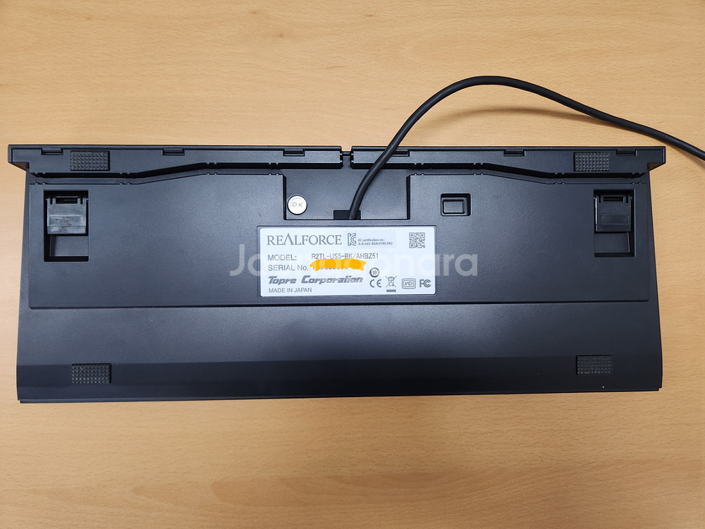 리얼포스 R2 55g 균등키압 텐키리스--2