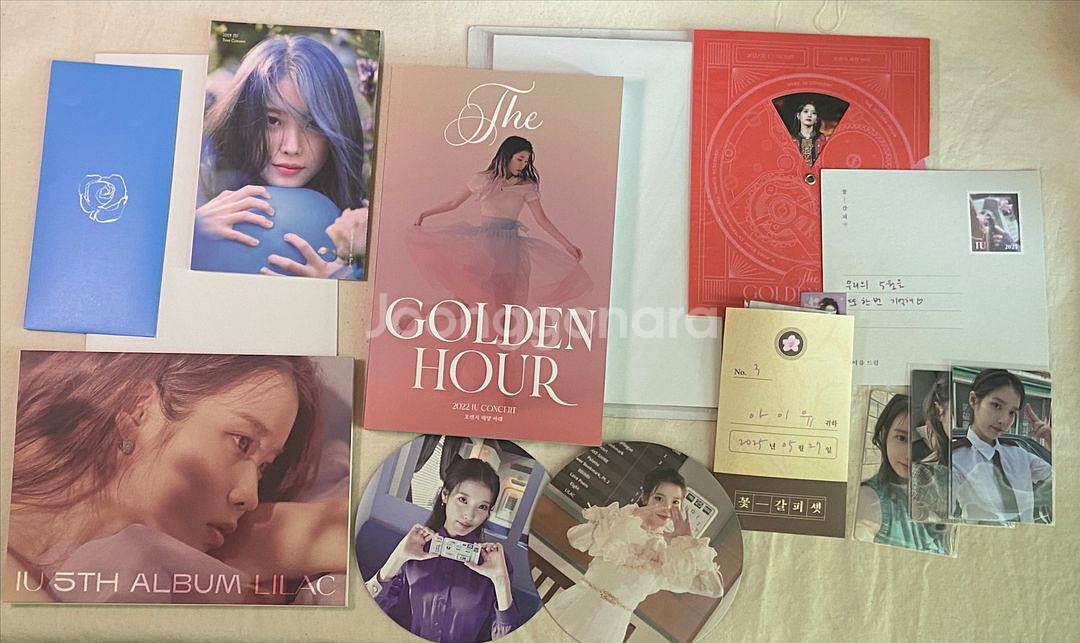 아이유 꽃갈피 셋 포카, 증사, 사랑시, 팔레트, 체셔--0