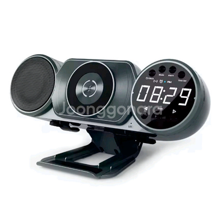 고속 무선 폰충전기 시계 블루투스 스피커 WD-100--1