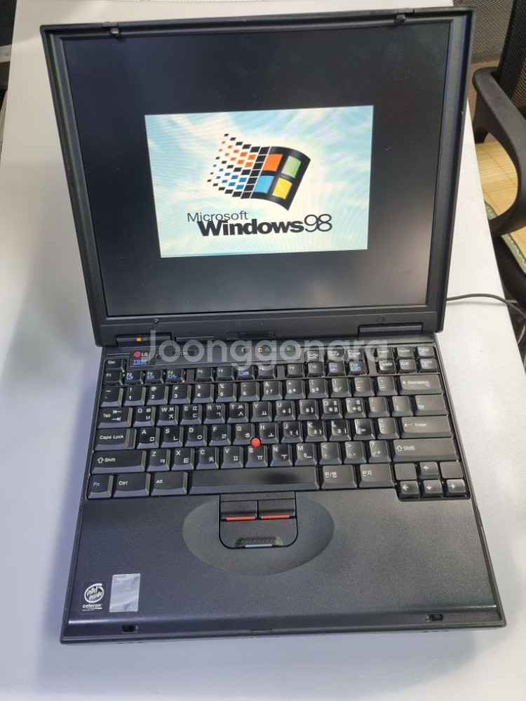 ibm 570 노트북 팝니다 윈도우98.골동품--1