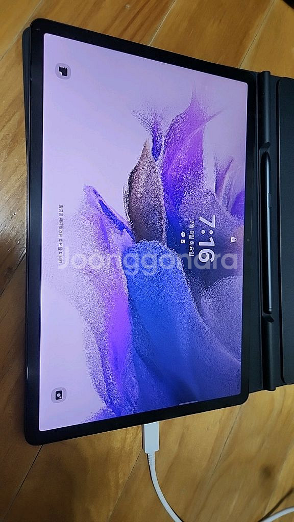 갤럭시탭 s7 fe 128g 정품 키보드 포함--4