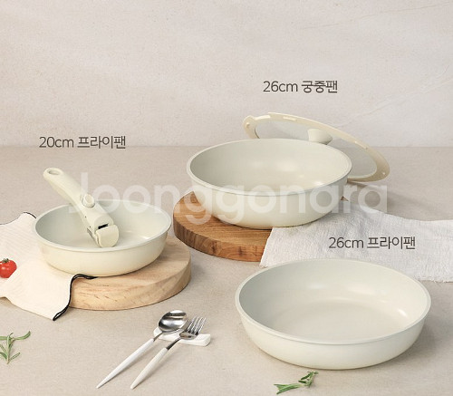 [가이타이너] 인덕션 매직핸즈 후라이팬 5P 후라이팬--0