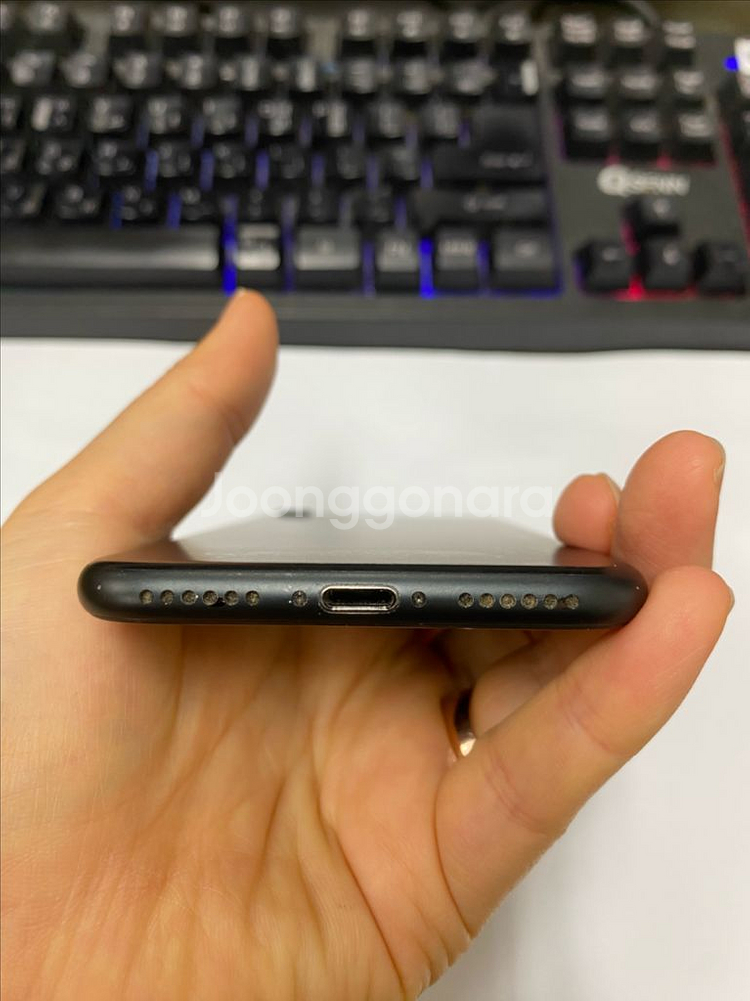 아이폰7 매트블랙 A급 128GB 무잔상 배터리100%--6