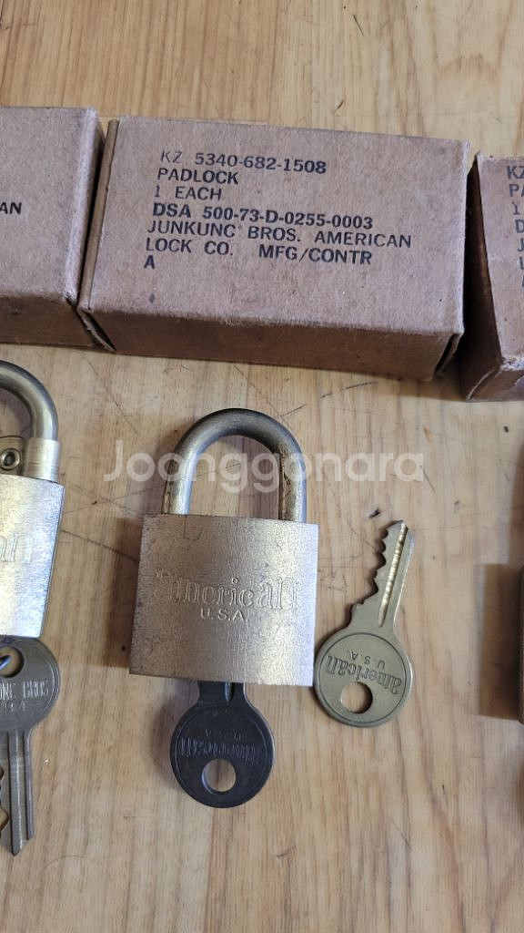 빈티지 USA 자물쇠 자물통 4개일괄--4