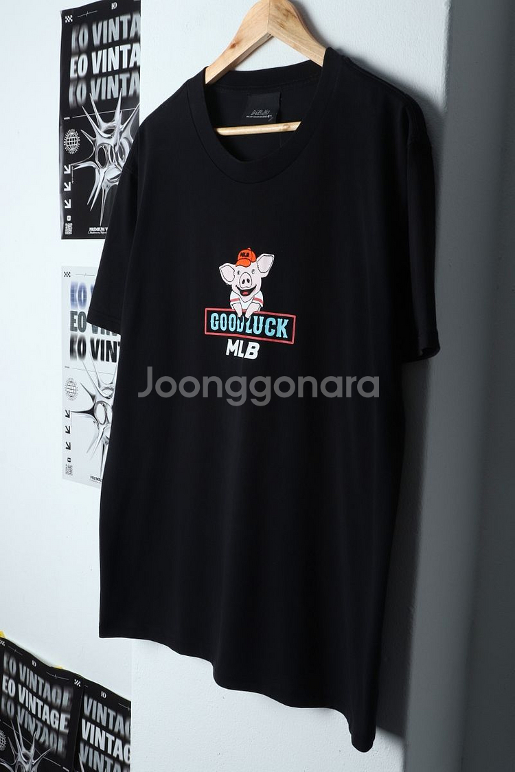 (2XL) MLB 엠엘비 반팔 티셔츠 빅사이즈 블랙--4
