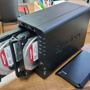 시놀로지 NAS DS220+ 8tb (4tb x 2)