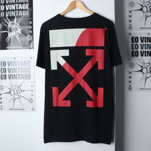 (L-XL) 브랜드빈티지 반팔 티셔츠 오프화이트 블랙