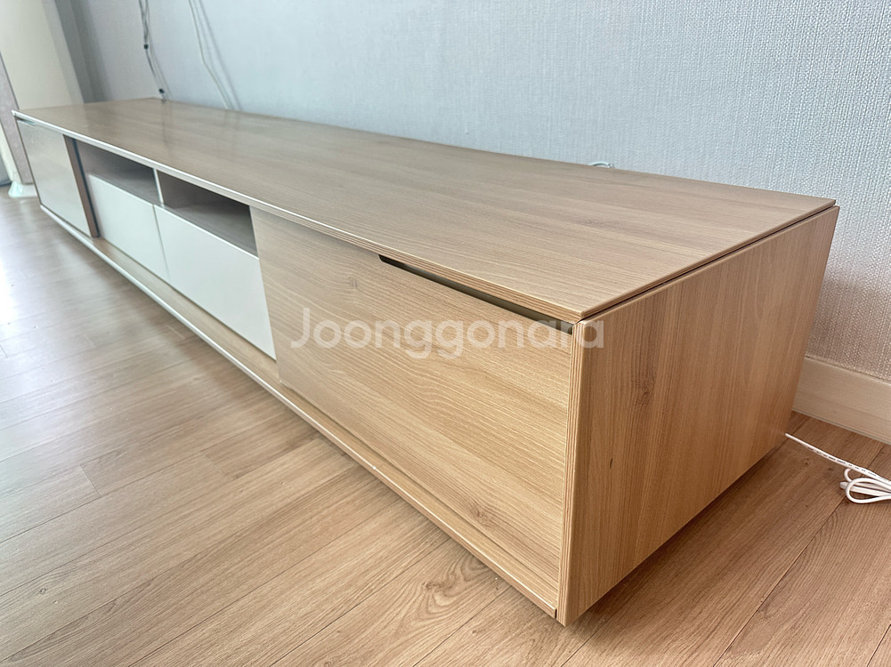 일룸 TV 거실장 (2200폭 AV장 글라이더형)--2