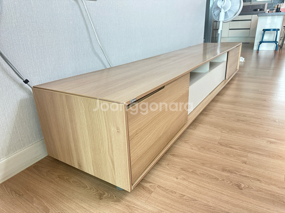 일룸 TV 거실장 (2200폭 AV장 글라이더형)--1