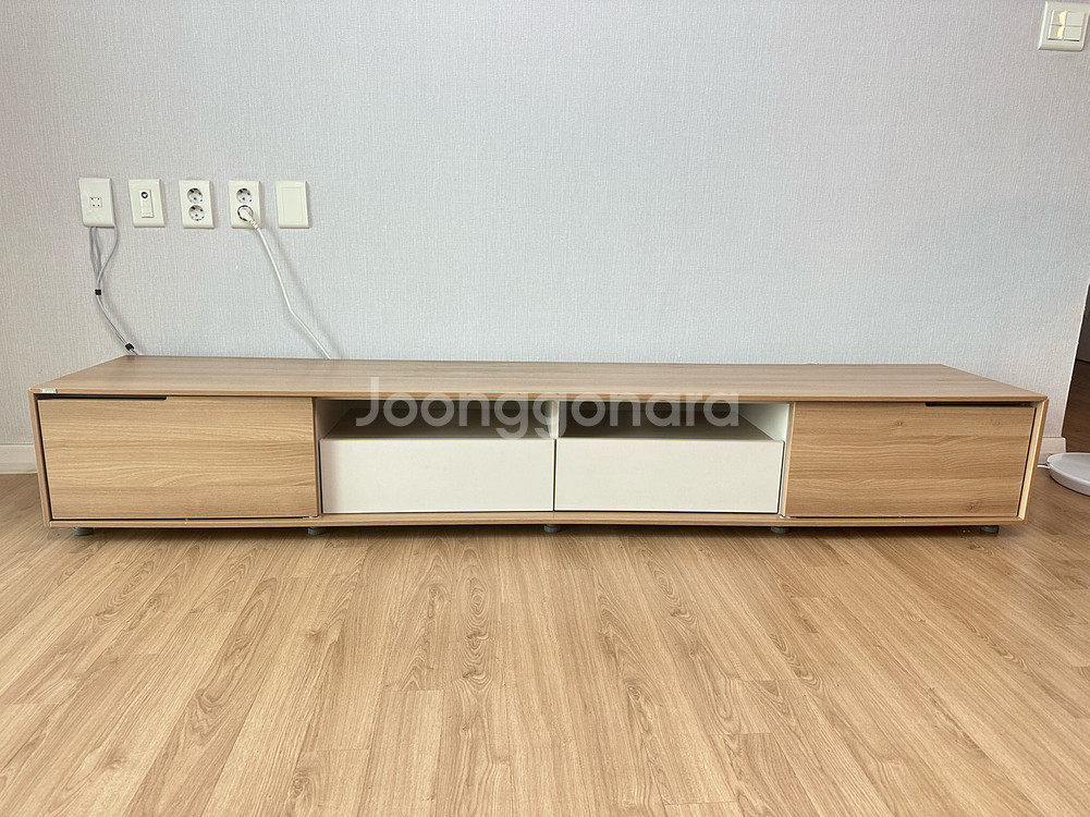 일룸 TV 거실장 (2200폭 AV장 글라이더형)--0